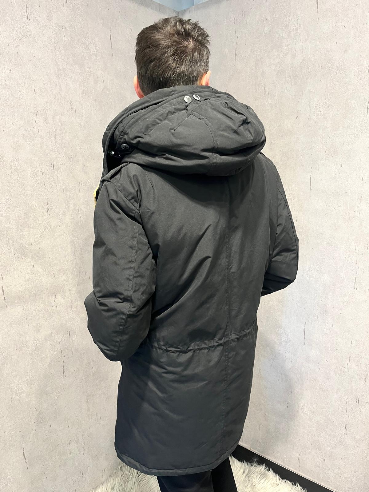 Parka nero uomo