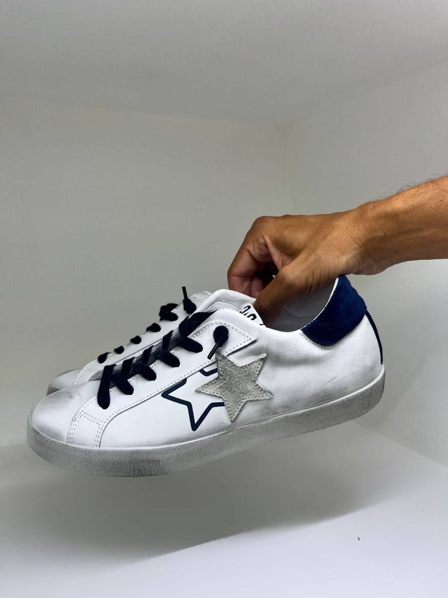 2STAR - Sneakers low white/blue