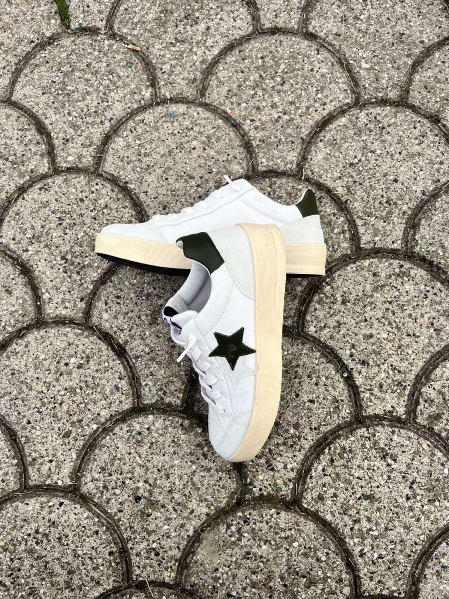 2STAR - Sneakers white stella green