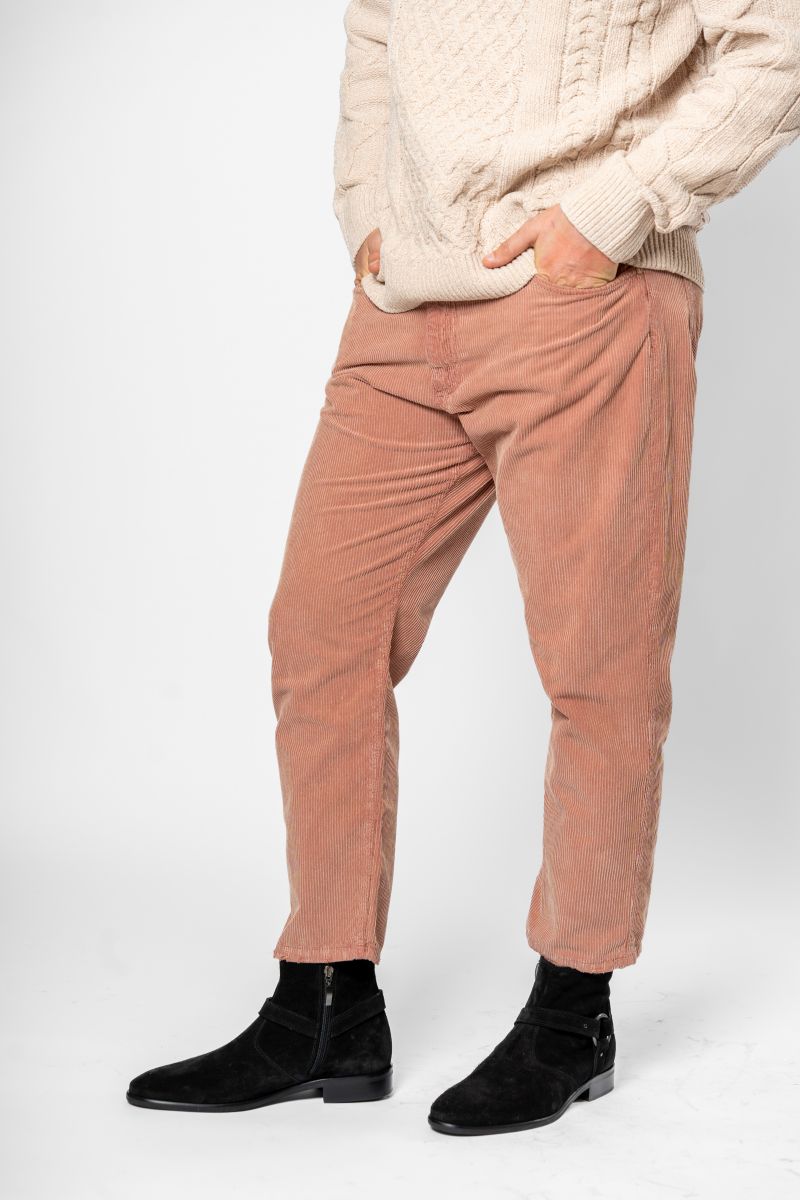 Pantalone carrot velluto