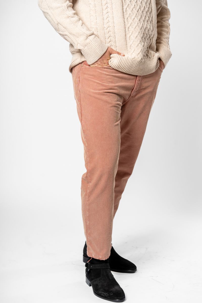 Pantalone carrot velluto