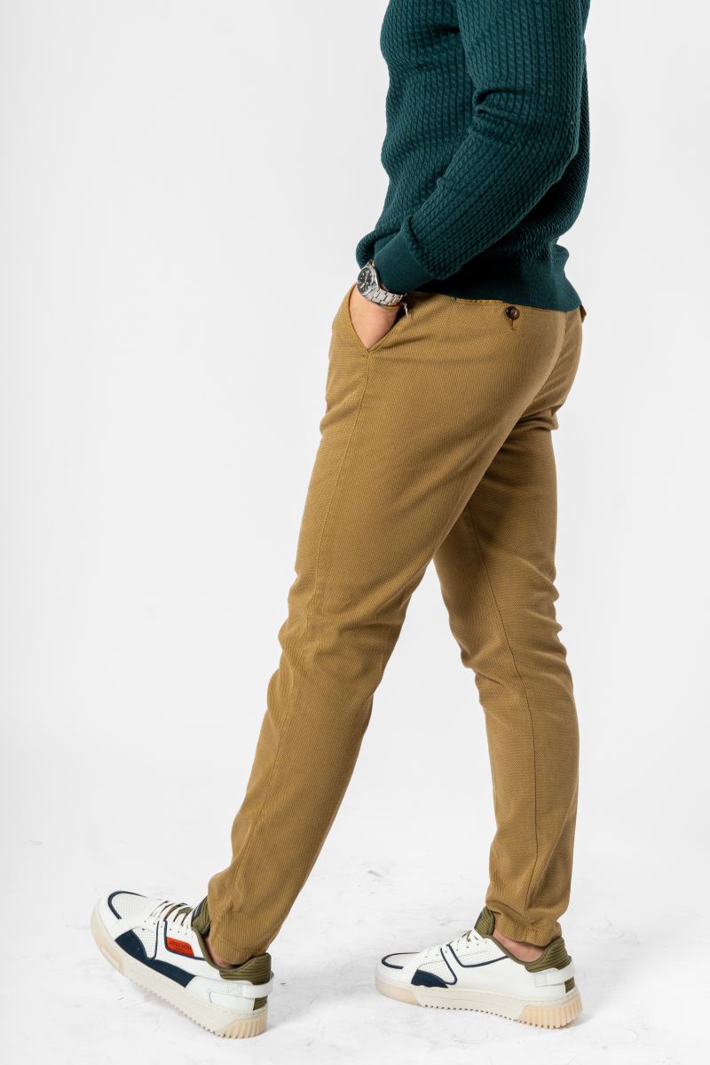 Pantalone lavorato beige