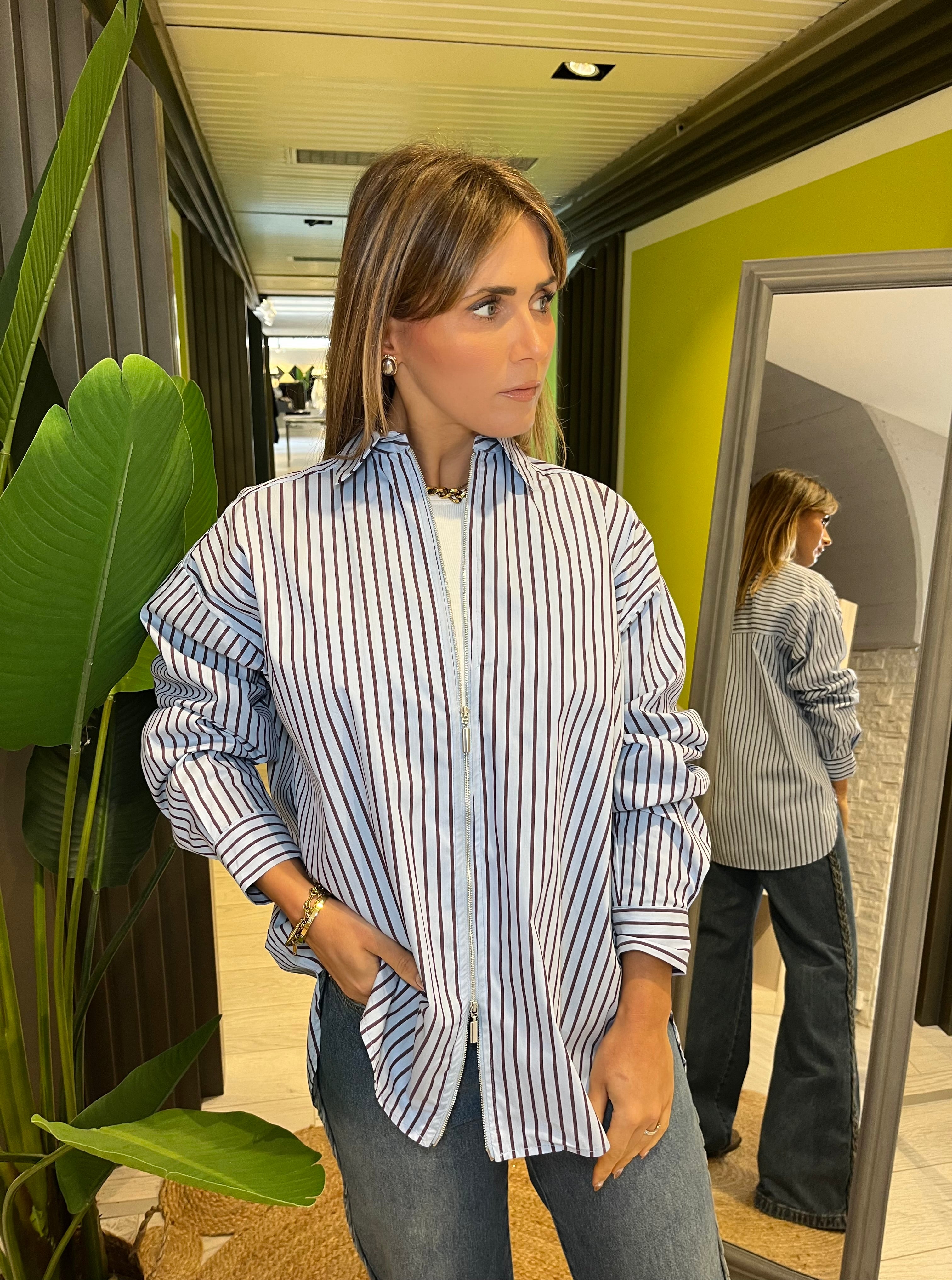 Camicia rigata over