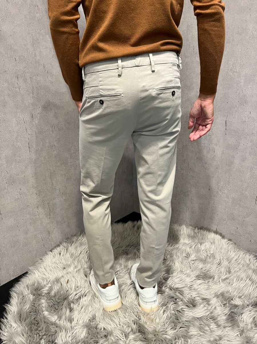 LIU JO - Pantalane chino slim dark greige