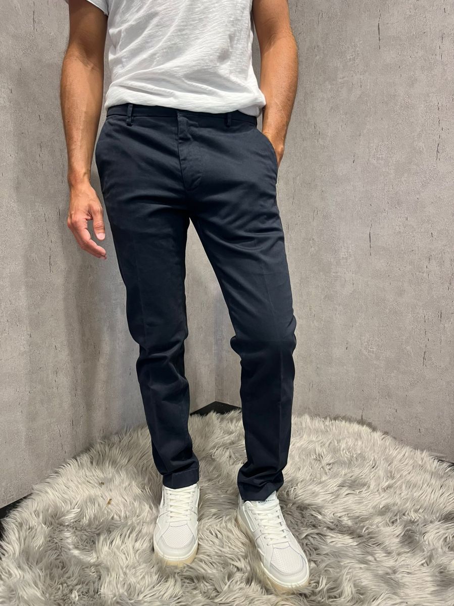 Pantalone chino slim dark blue