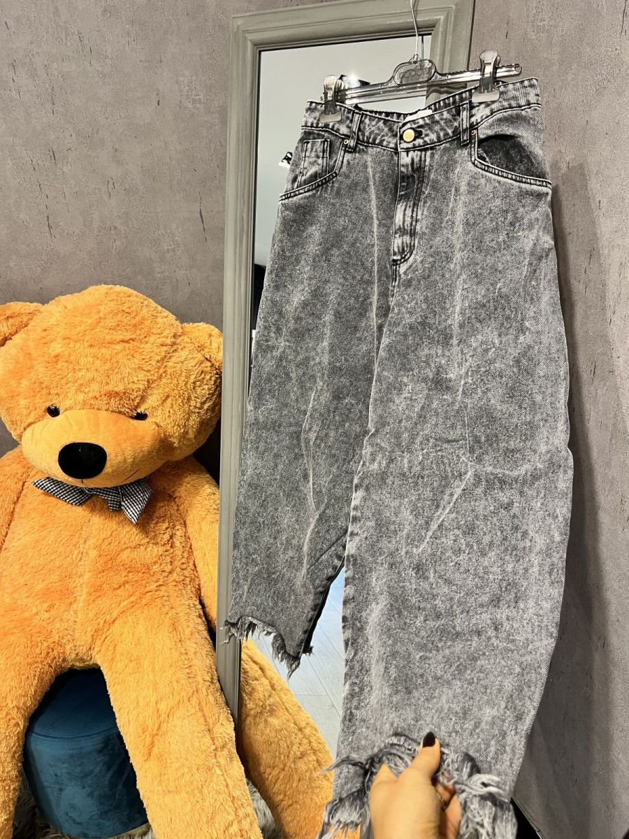 Jeans baggy grigio