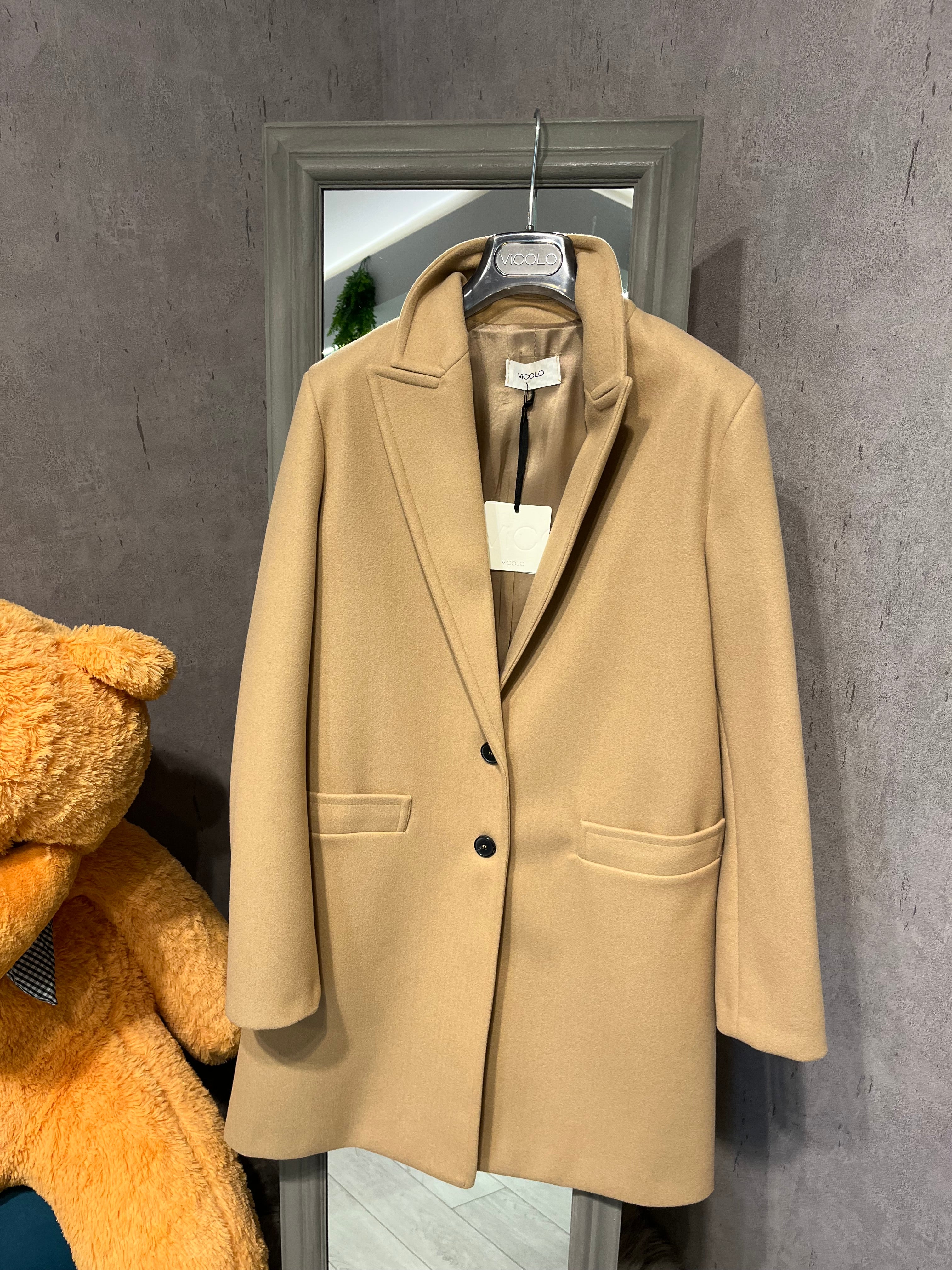 Cappotto beige chiaro