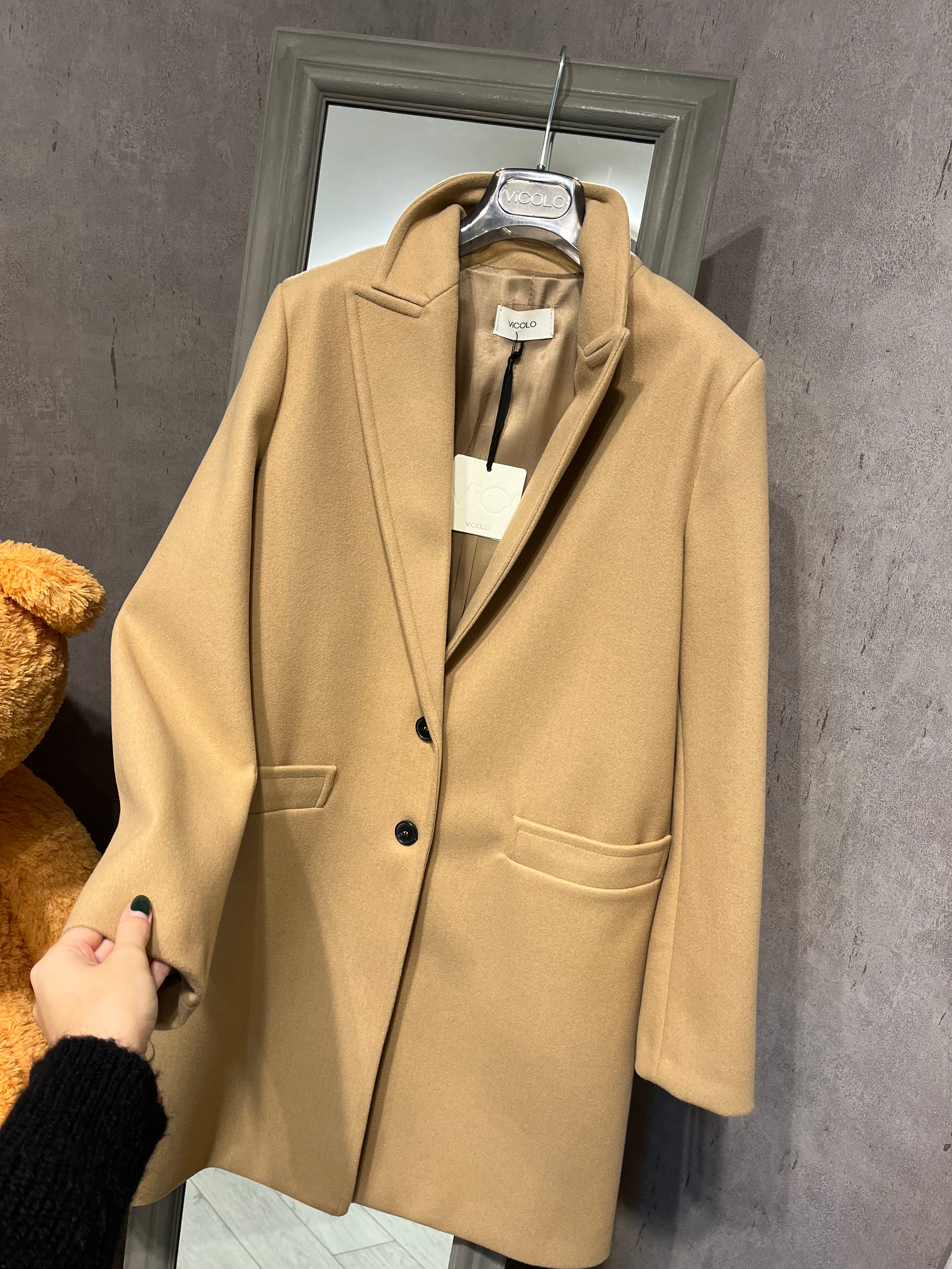 Cappotto beige chiaro