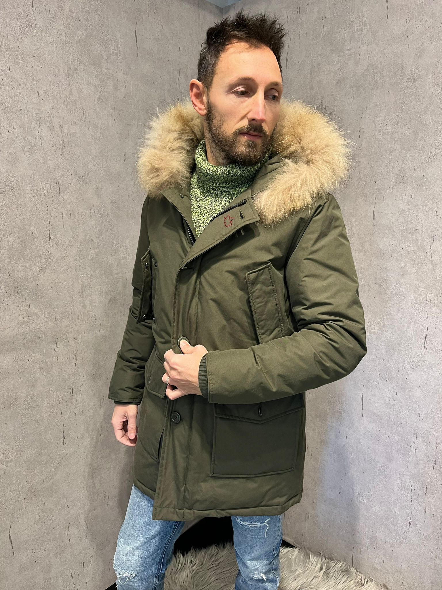 Parka verde army