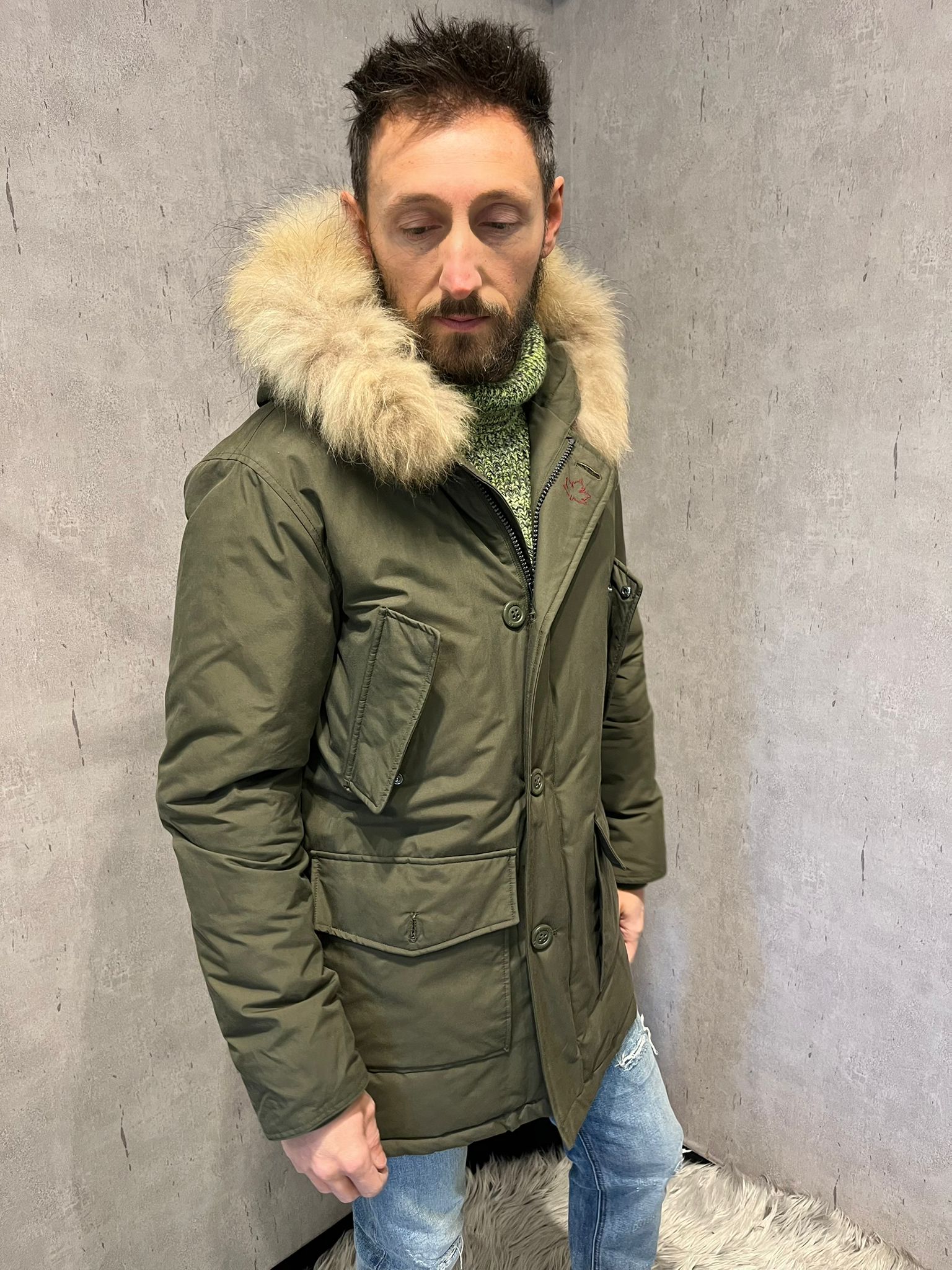 Parka verde army